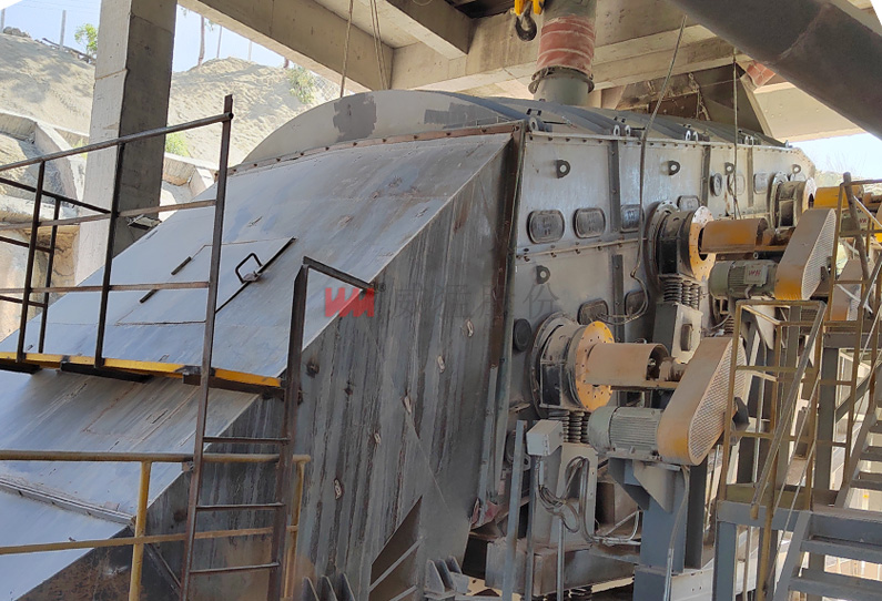 麗江某水泥廠復(fù)頻篩X使用現(xiàn)場